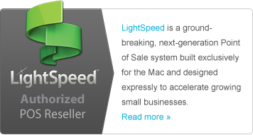 LightSpeed is a ground- breaking, next-generation Point of Sale system built exclusively for the Mac and designed expressly to accelerate growing small businesses.